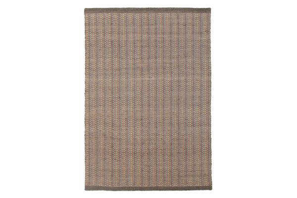 Cuba Flatweave Grey Wool Rug 225x155cm