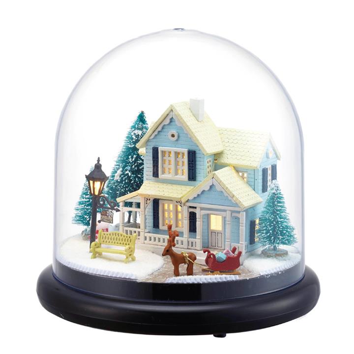 CuteRoom B025 Nordic Fairy Tale DIY Dollhouse With Furniture Light Music Gift House Toy