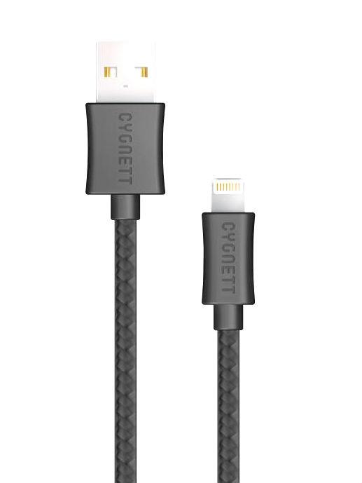 Cygnett Lightning to USB- A Cable 1M - Braided Black