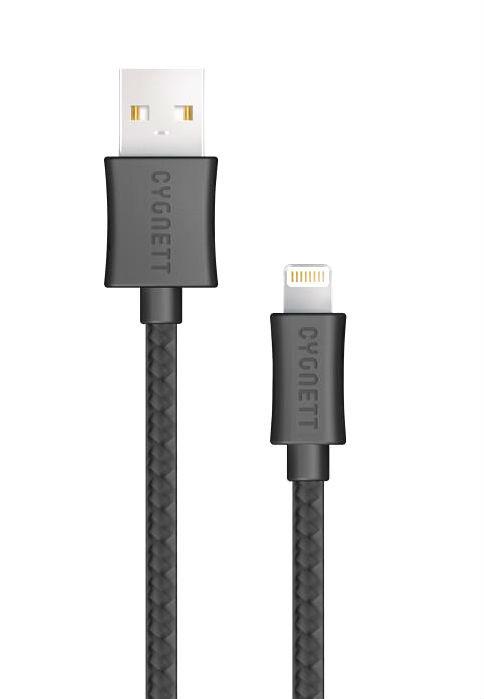 Cygnett Lightning to USB-A Cable 2M - Braided Black