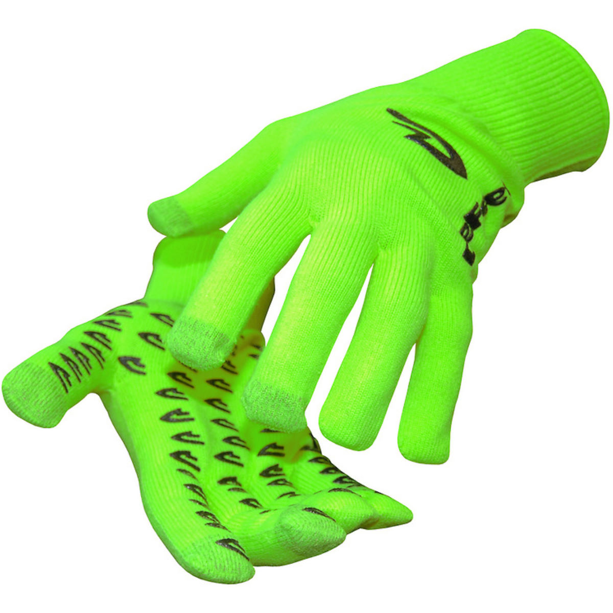 DeFeet - E-Touch Neon Dura Gloves - M Hi-Vis Green/Black