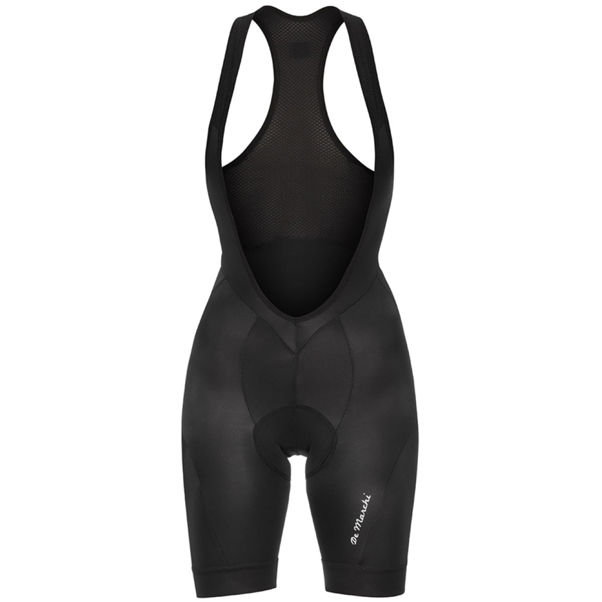 De Marchi Women's Classico Bib Short - XL Black | Lycra Cycling Shorts