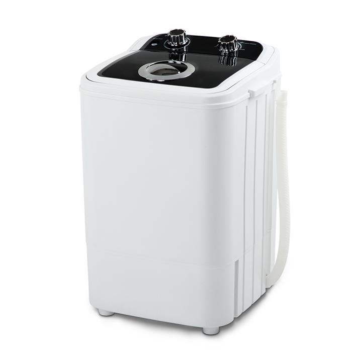 Devanti Compact Washing Machine Portable Top Load 2 In 1 Spin Dry for Camping Caravan Apartment Use 4.6kg