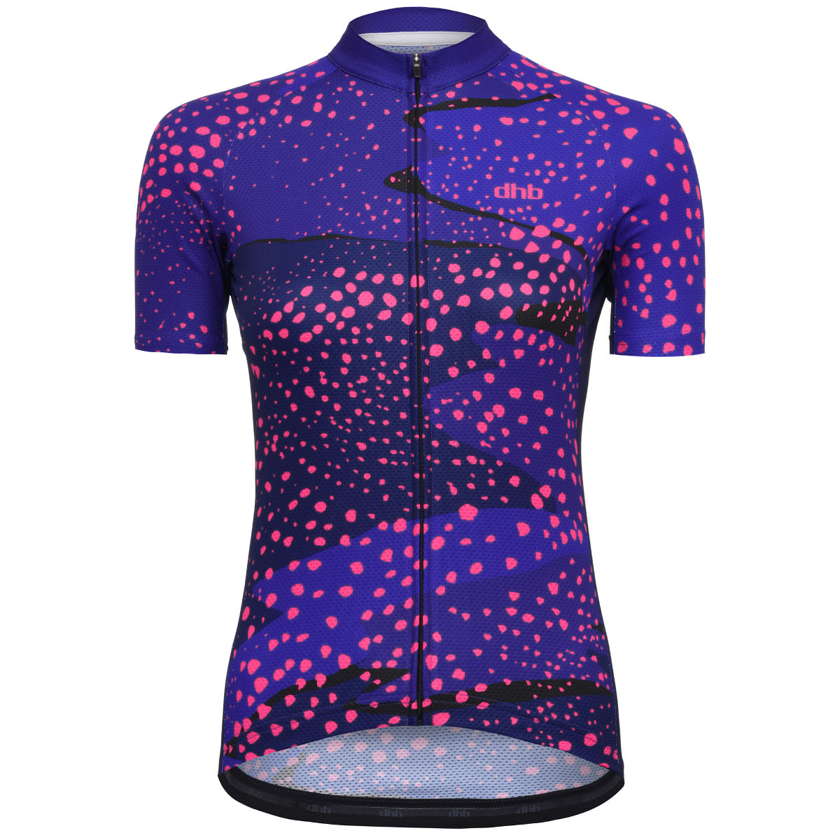 dhb Blok Women's Short Sleeve Jersey - Swirl - UK 16 Navy/Blue/Pink