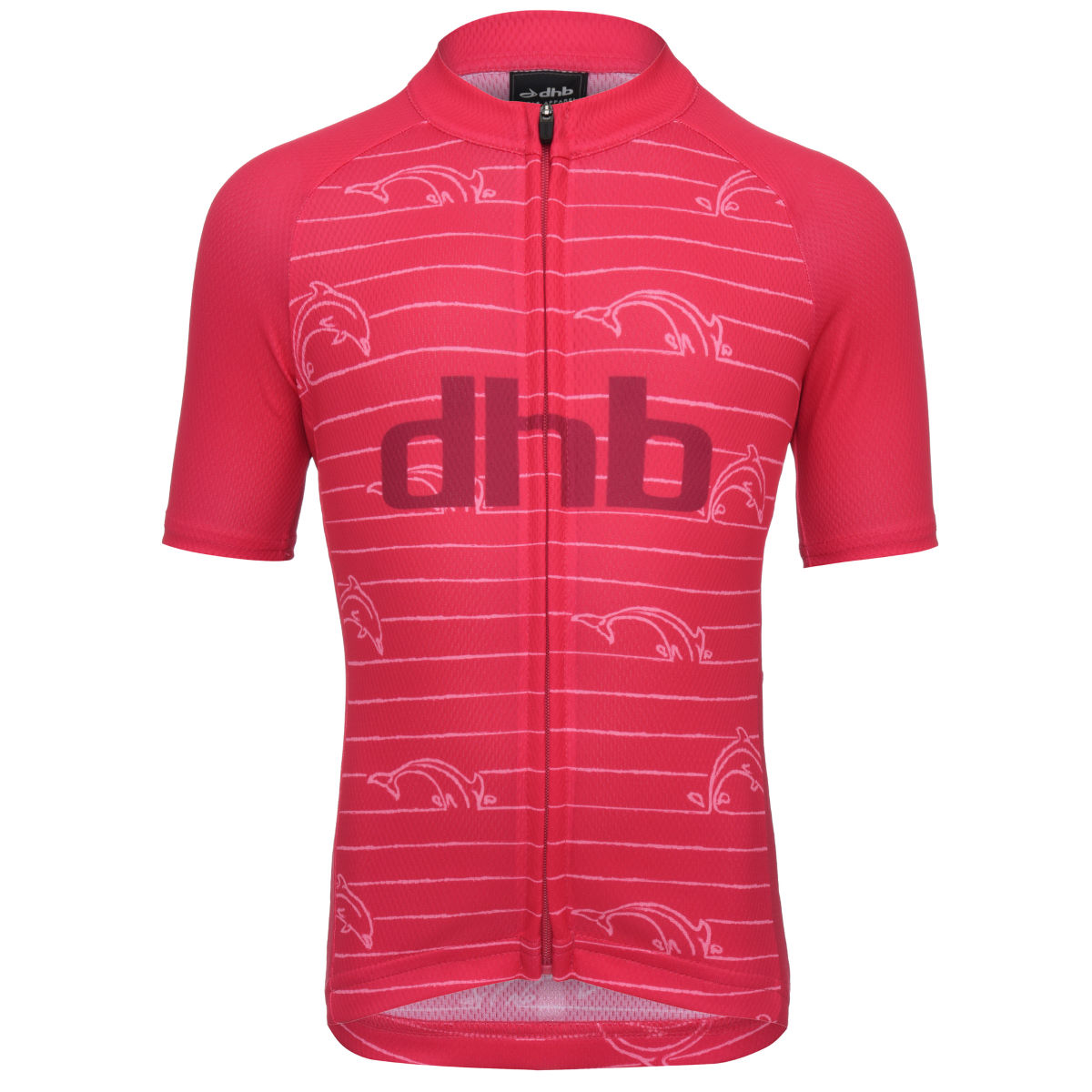 dhb Kid's Short Sleeve Jersey - Dolphin - 10-12 Years Pink/Pink