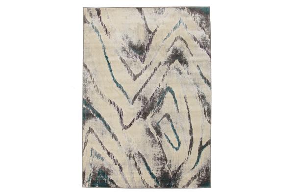 Dillon Geo Modern Blue Grey Rug 230x160cm