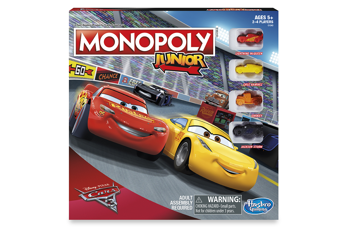 Disney Cars 3 Monopoly Junior