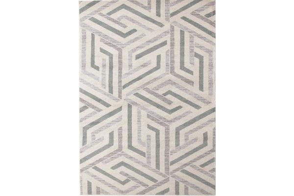 Divinity Link Teal Modern Rug 290x200cm