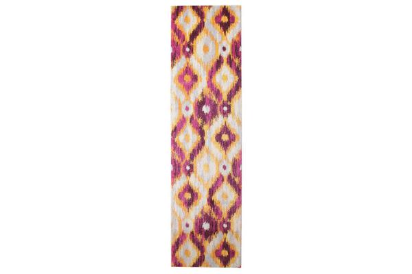 Divinity Burst Aubergine Modern Runner Rug 300x80cm