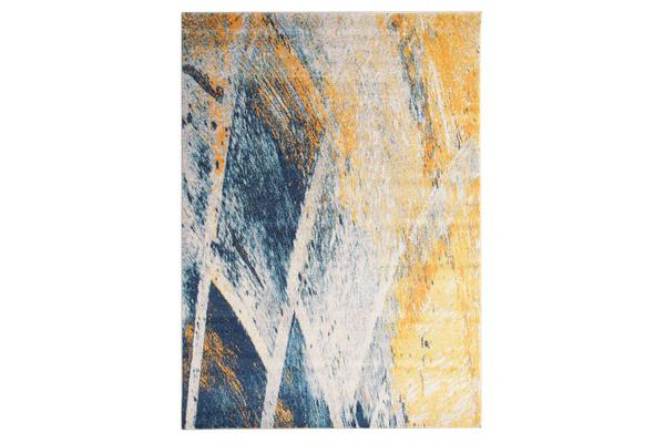 Divinity Strokes Blue Modern Rug 290x200cm