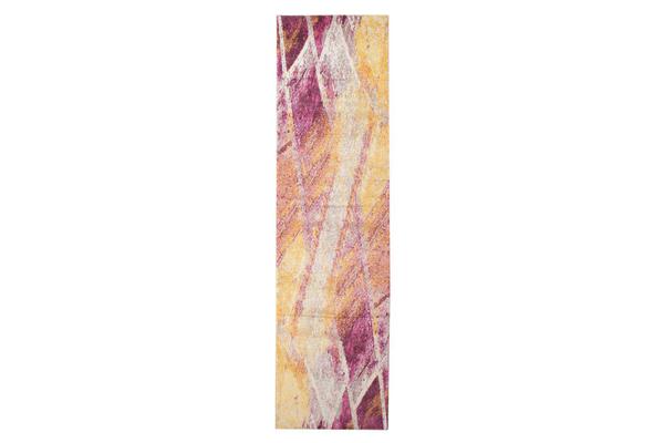 Divinity Strokes Violet Modern Runner Rug 300x80cm