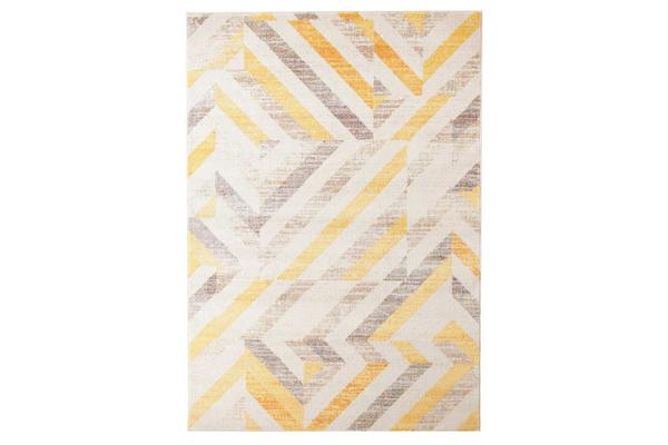 Divinity Slant Yellow Modern Rug 230x160cm