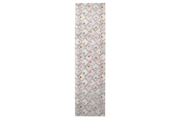 Divinity Time Grey Modern Runner Rug 300x80cm