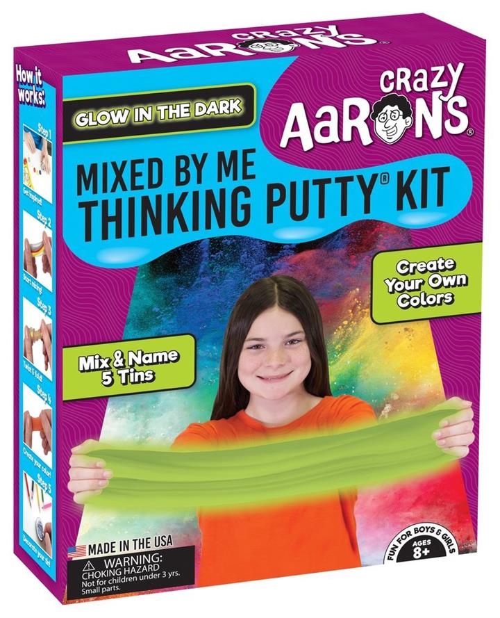 DIY Crazy Aarons Glow In The Dark Thinking Putty Kit - Mixed By Me