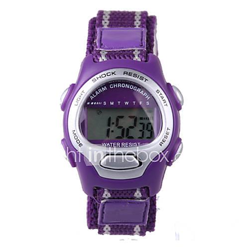 Digital Digital Watch Sport Watch Water Resistant / Water Proof Fabric Band Charm Fashion Purple