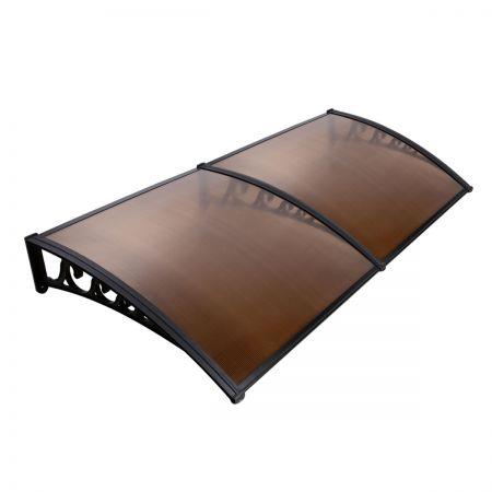 DIY Window Door Awning Cover 100 x 200cm - Brown