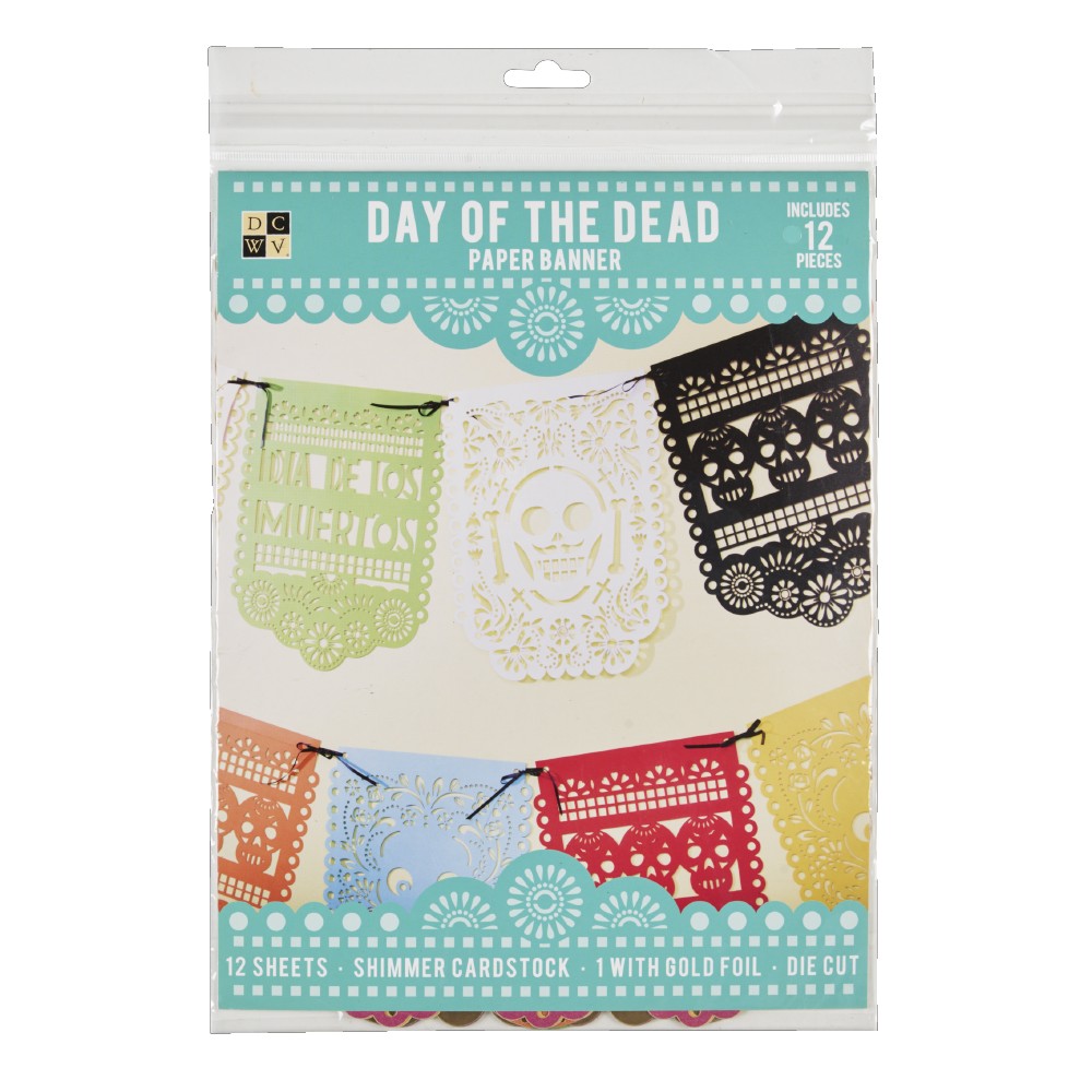 Die Cuts With A View Day Of The Dead Banner Paper Kit