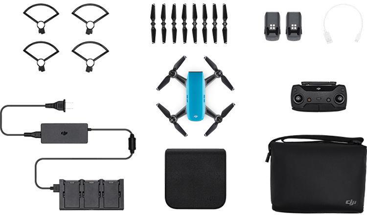 DJI Spark Drone Fly More Combo - Sky Blue