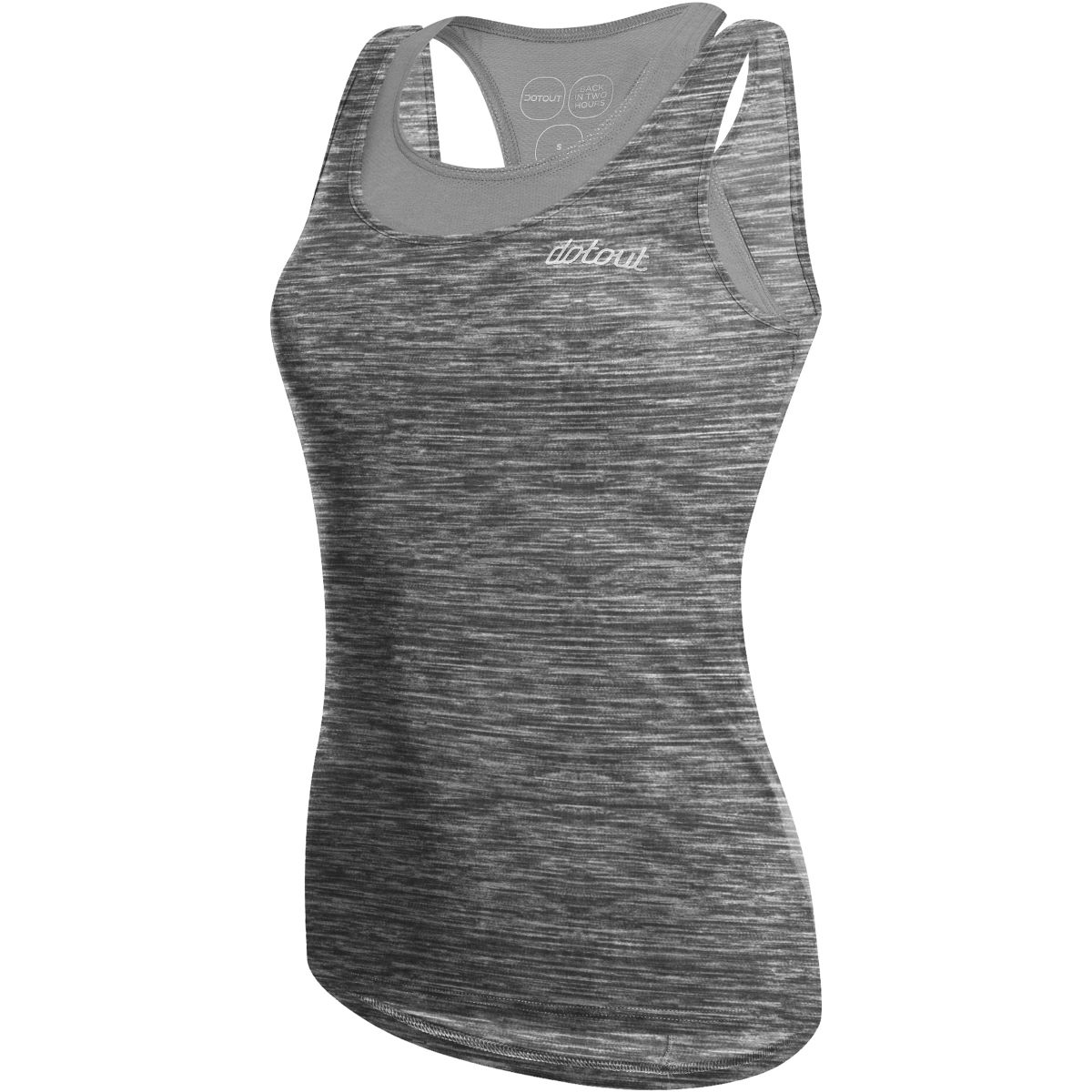 Dotout Women's Oxygen Top - XS Melange Dark Grey