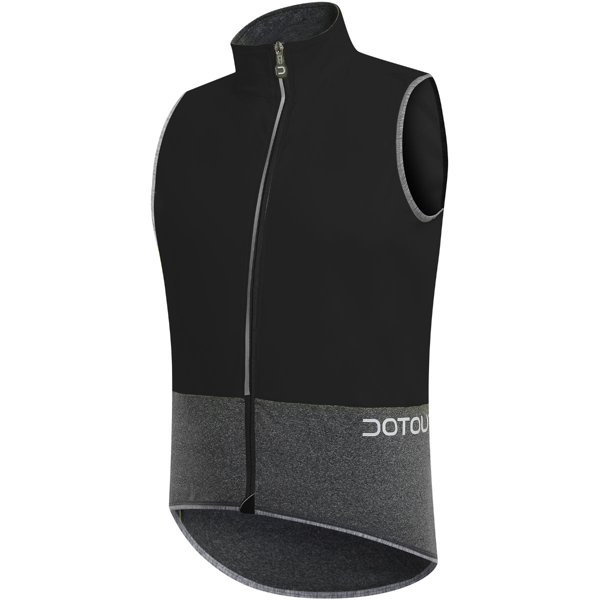 Dotout Combo Wind Gilet - L Black/Melange Dark G | Cycling Gilets