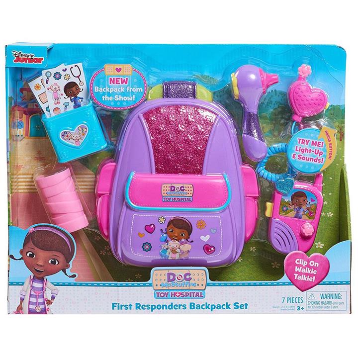 Doc McStuffins First Responders Backpack Set