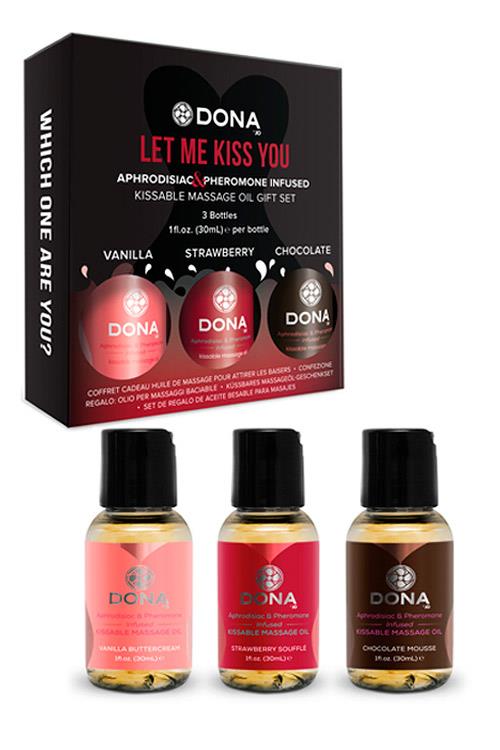 DONA 3 Pce Let Me Kiss You Gift Set