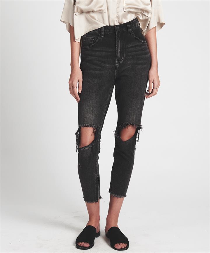 DOUBLE BASS FREEBIRDS SUPER HIGH WAIST SKINNY JEAN