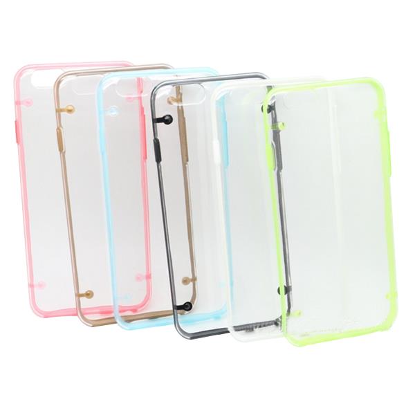 Double-color 4 Points Protective Case For iPhone 6 Random Delivery