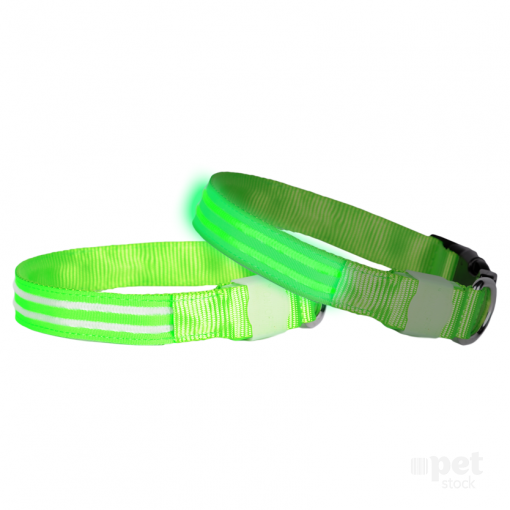 DOGlite LED Collar Small (33-43cm) Green Glow