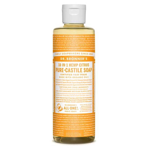 Dr Bronner's Citrus Liquid Soap 237ml