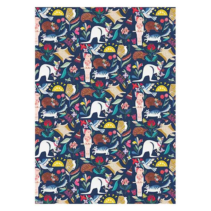 Earth Greetings Wrapping Paper - Wild Natives (1 Sheet)