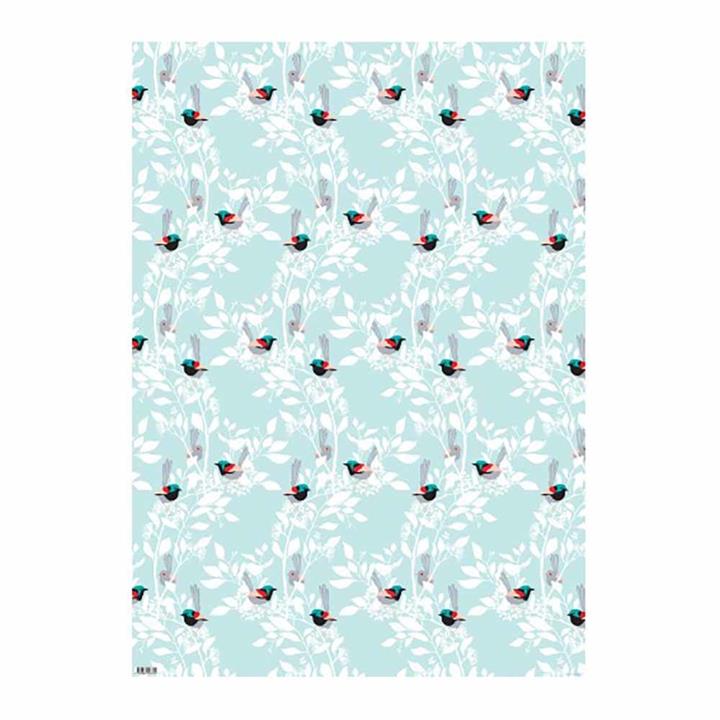 Earth Greetings Wrapping Paper - Fairy Wren (1 Sheet)