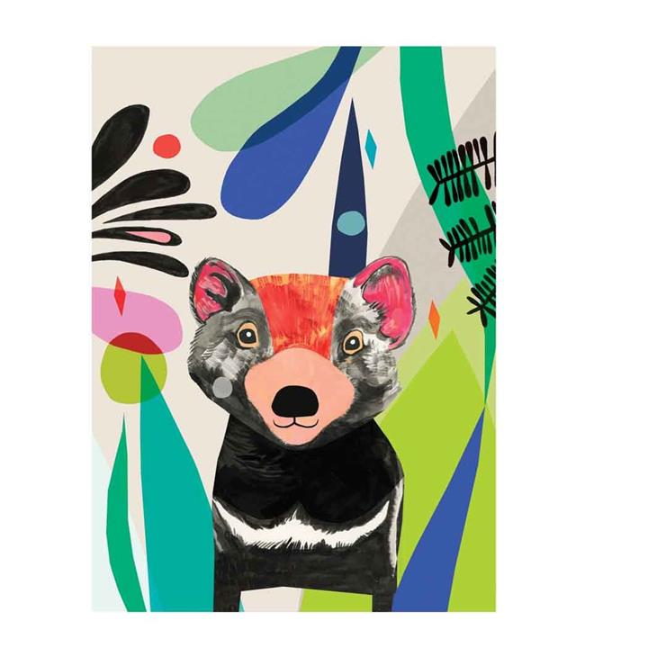 Earth Greetings Blank Card - Tasmanian Devil