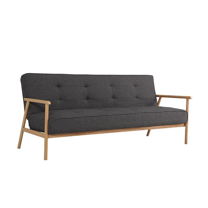 Ebba 3 Seater Scandi Style Sofa Bed - Tweed