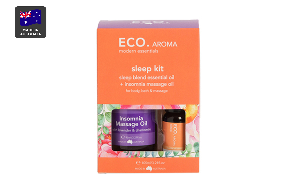 ECO. Body & Aroma Duo Kit with Insomnia Massage Oil & Sleep Essential Oil