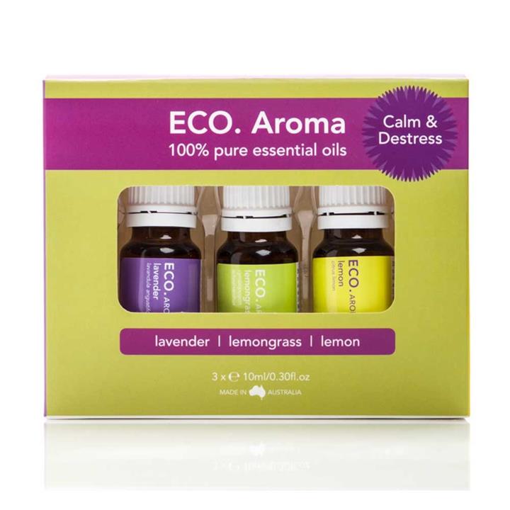 Eco. Essential Oil Trio - Calm & Destress