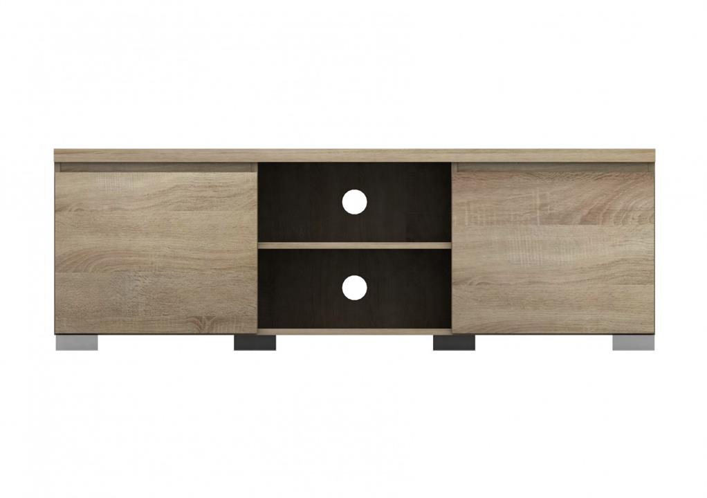 Elara 2 Compartment 2 Door Entertainment Unit - Light Sonoma Oak