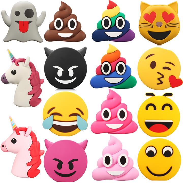 Emoji Unicorn Cartoon Cute Portable Power Bank Shell DIY Battery Case Box for Samsung S8 iPhone 8