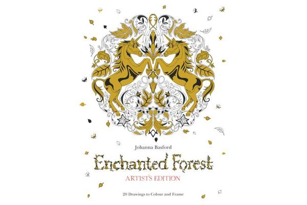 Enchanted Forest Artist's Edition - A Pull-Out and Frame Colouring Book