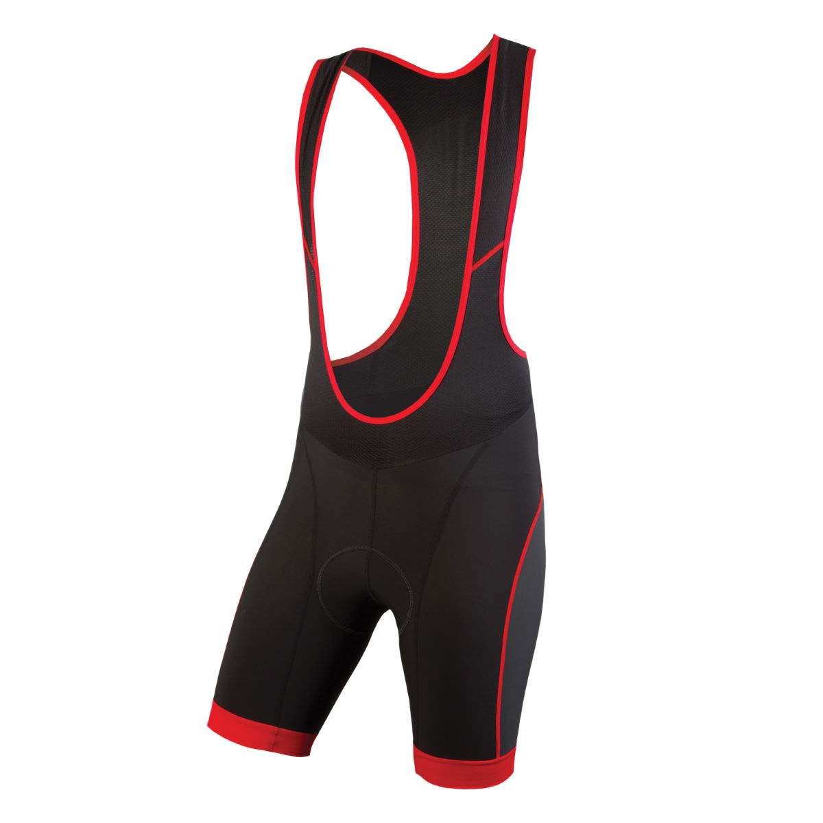 Endura Hyperon II Bib Shorts - XXL Black - Red | Lycra Cycling Shorts