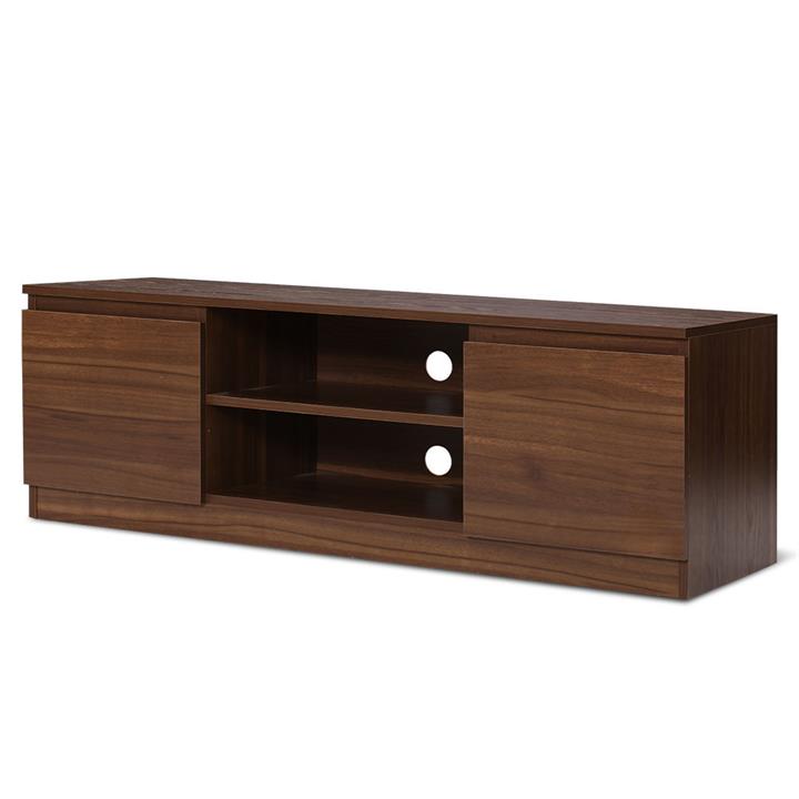 Entertainment Unit TV Stand Home Cabinet Shelf Storage 120cm Walnut