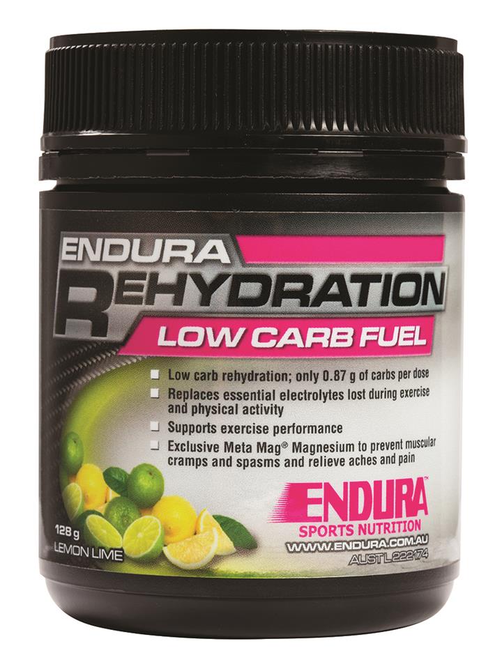 Endura Rehydration Low Carb Fuel Lemon Lime 128g