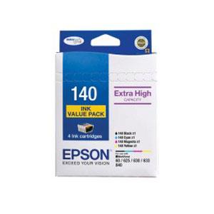 Epson 140 Ink Value Pack Col 755 Pages Blk 945 Pages Misc Consumables