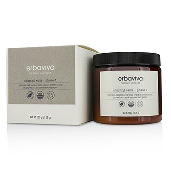 Erbaviva Shaping Salt : Phase 1 - Pure Sea Salt Infused With Organic Essential Oils Of Grapefruit& Pink Pepper & Ginger 566g/20oz