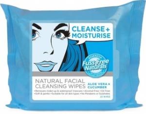 Essenzza Fuss Free Facial Cleanse Wipes Moisturise 25Pk