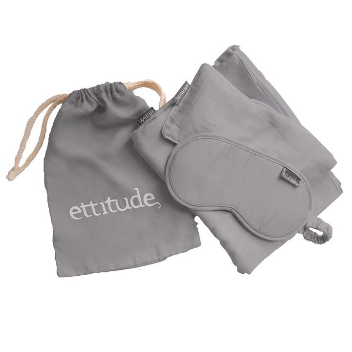 Ettitude Organic Bamboo Travel Kit Dove Grey