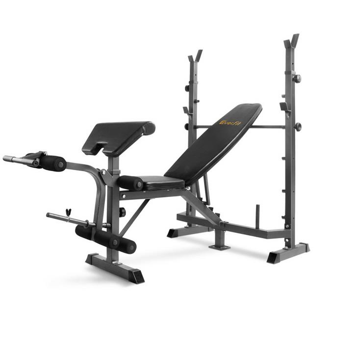 Everfit Gym Fitness Multi-Station Adjustable Bench Press Barbell up to 300kg