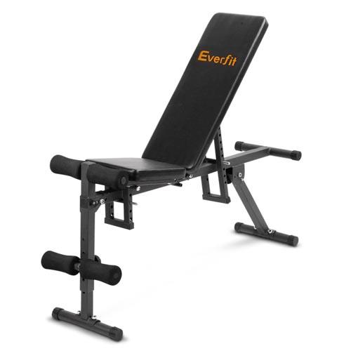 Everfit Multi Station Weight FID Bench Adjustable w/ Flat Incline Decline Gym Ab Press Exercise Fitness