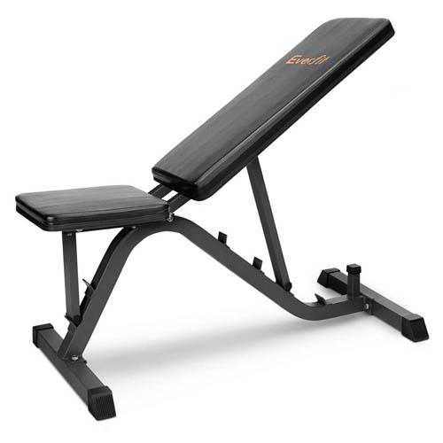 Everfit Adjustable Weight FID Bench w/ Flat Incline Decline Gym Ab Press Exercise Fitness