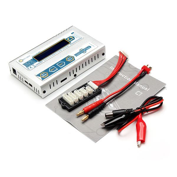 EV-Peak C1 50W 6A DC Balance Charger for LiPo LiIon LiFe NiCd NiMH Battery